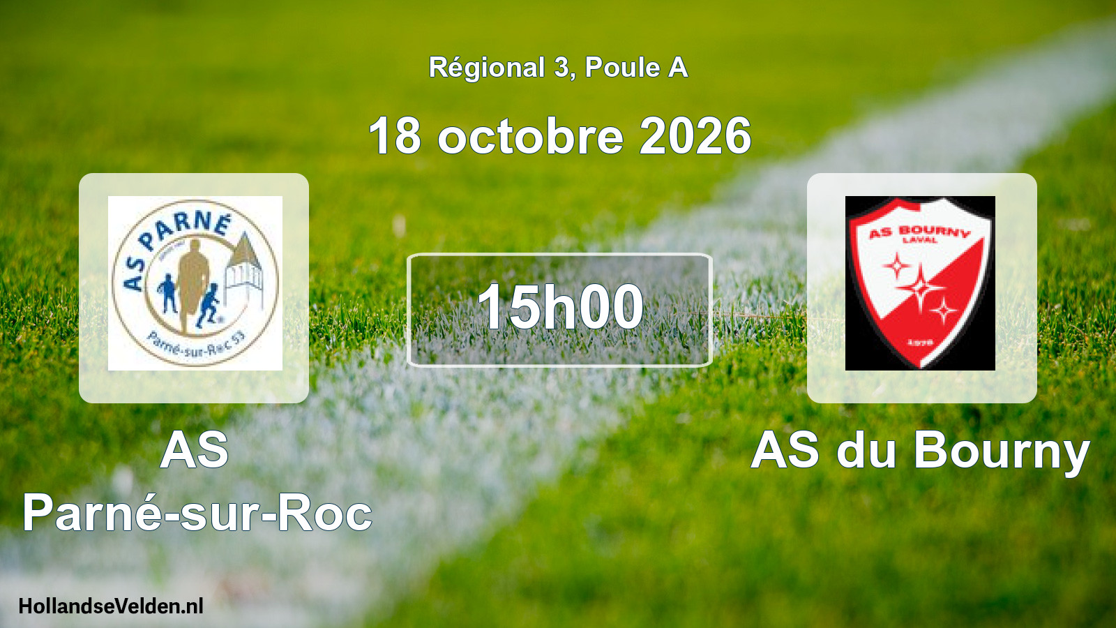 Scheduled Match: AS Parné-sur-Roc - AS du Bourny (18 October 2026)