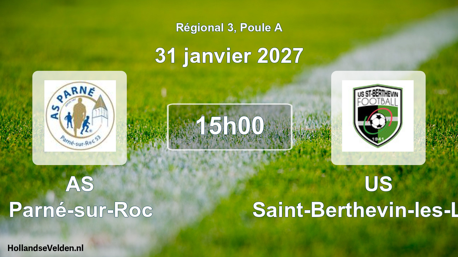 Scheduled Match: AS Parné-sur-Roc - US Saint-Berthevin-les-Laval (31 January 2027)