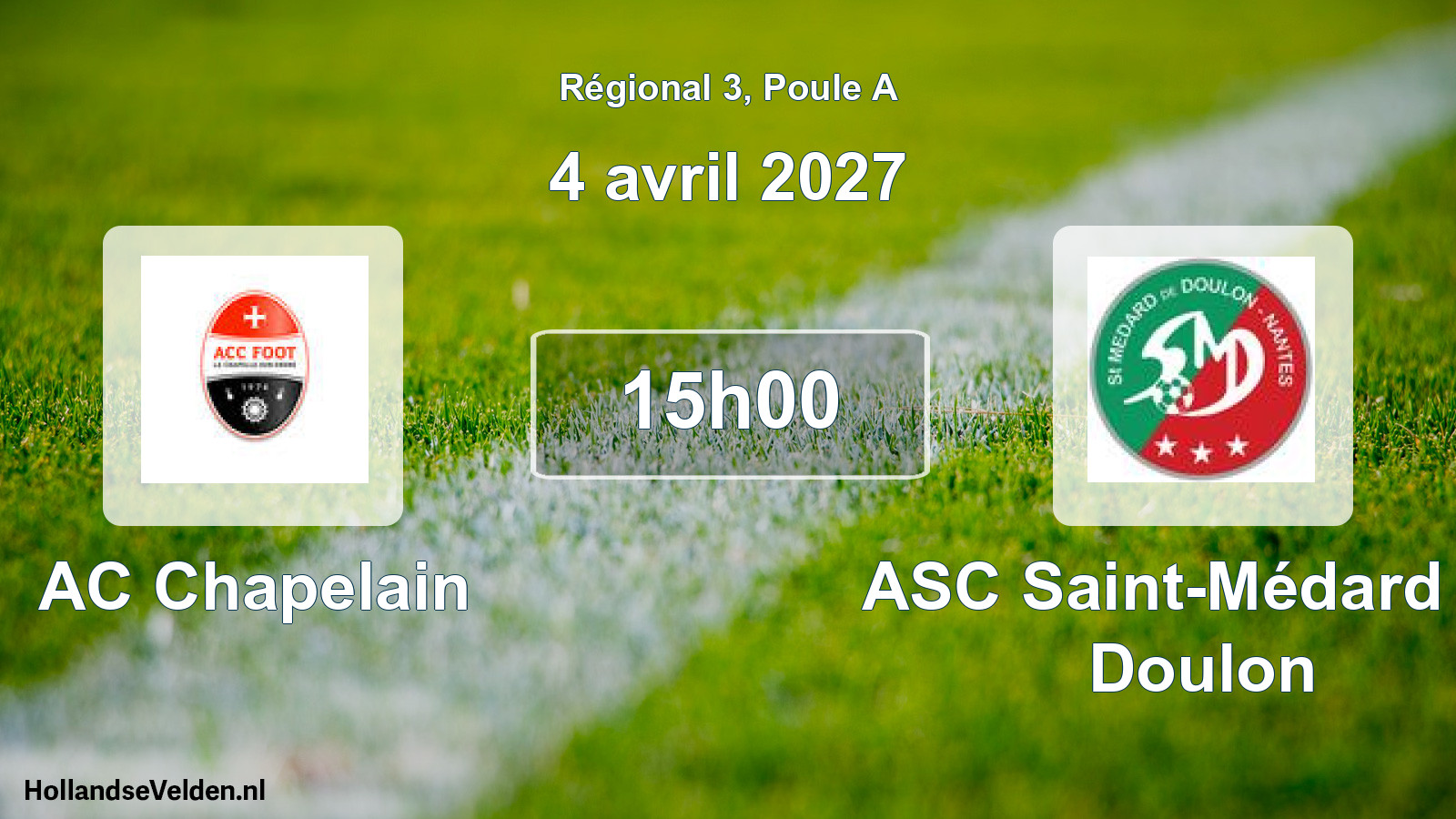 Scheduled Match: AC Chapelain - ASC Saint-Médard de Doulon (4 April 2027)