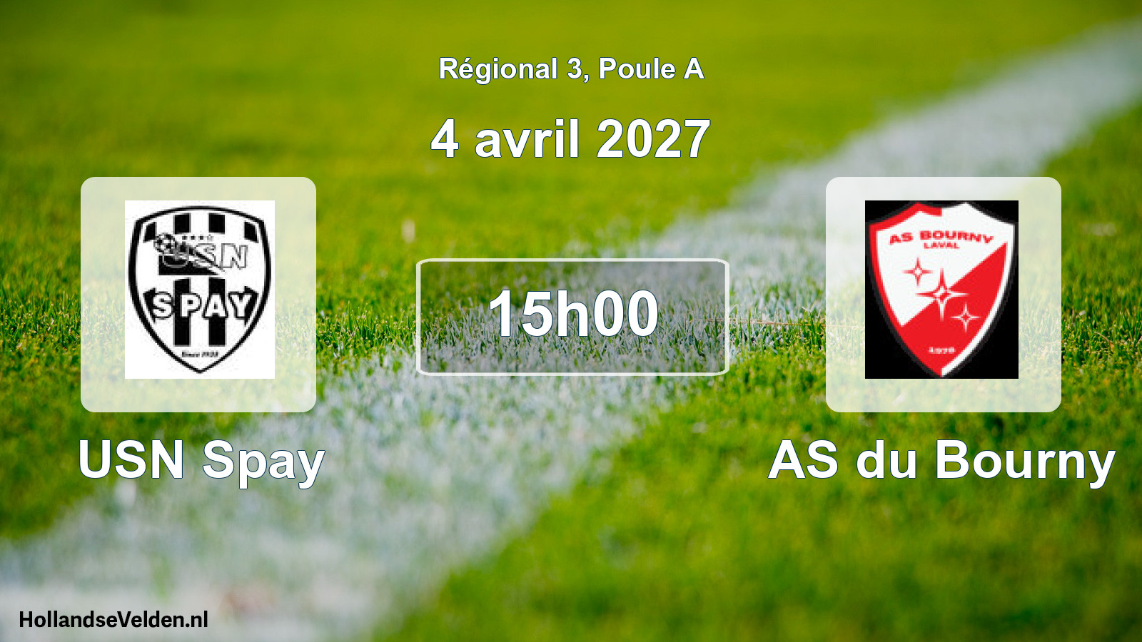 Scheduled Match: USN Spay - AS du Bourny (4 April 2027)