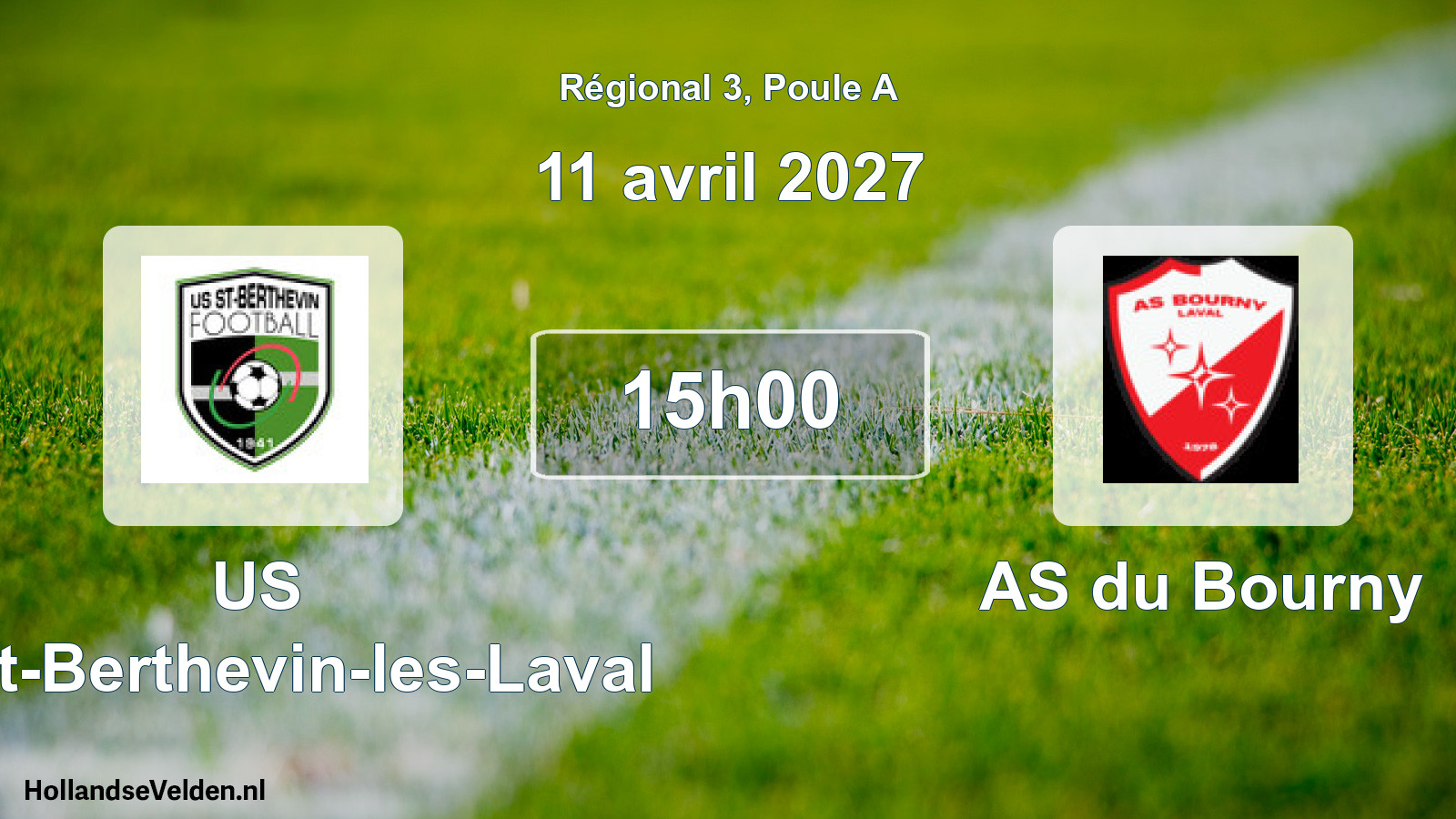 Scheduled Match: US Saint-Berthevin-les-Laval - AS du Bourny (11 April 2027)