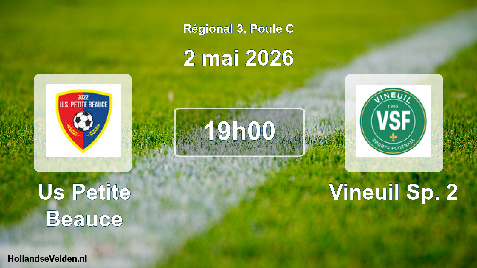 Geplande wedstrijd: Us Petite Beauce - Vineuil Sp. 2 (2 mei 2026)