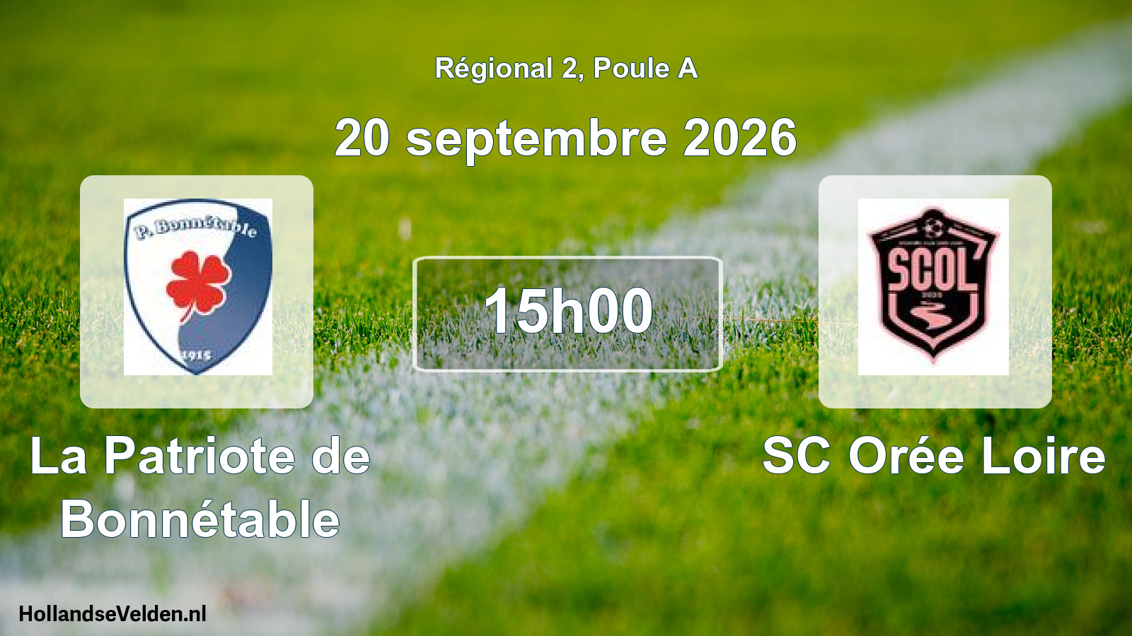 Scheduled Match: La Patriote de Bonnétable - SC Orée Loire (20 September 2026)