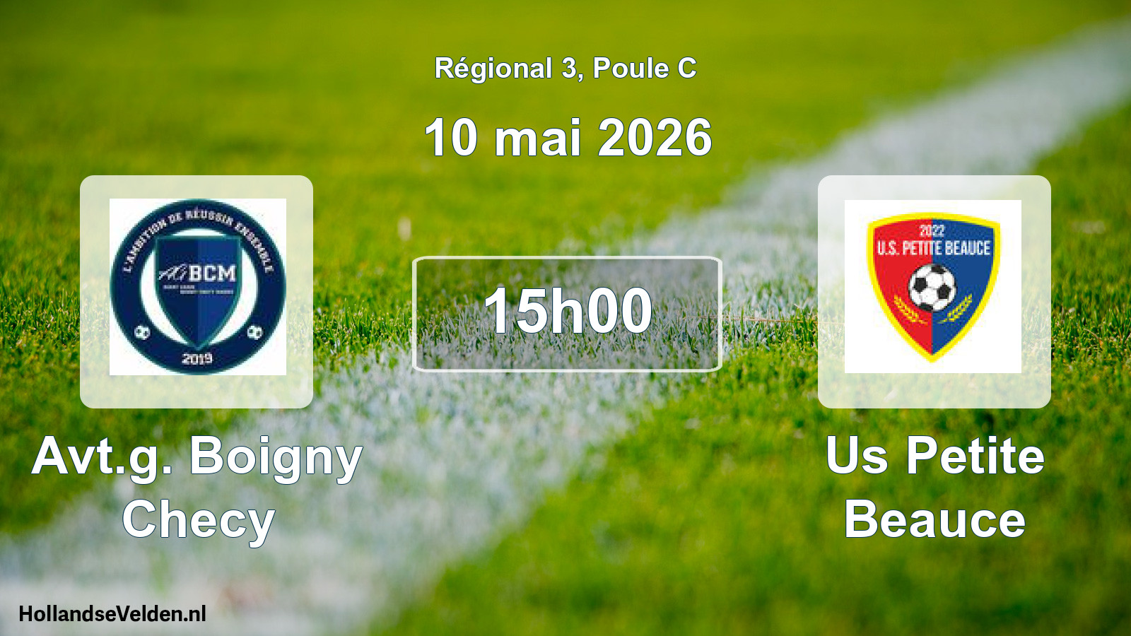 Scheduled Match: Avt.g. Boigny Checy - Us Petite Beauce (10 May 2026)