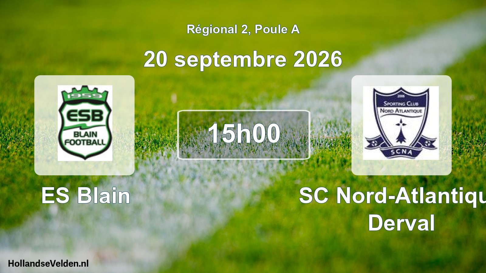 Scheduled Match: ES Blain - SC Nord-Atlantique Derval (20 September 2026)