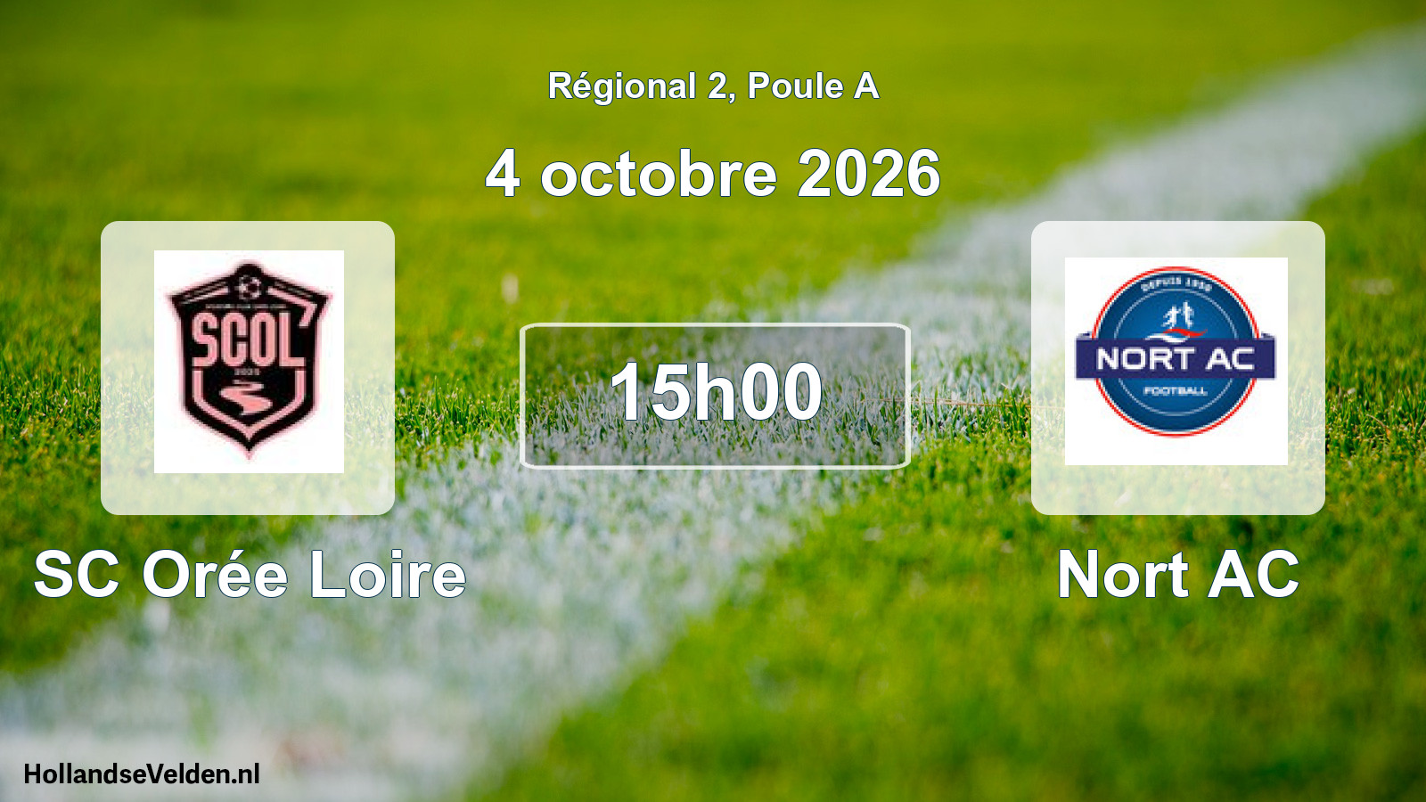 Scheduled Match: SC Orée Loire - Nort AC (4 October 2026)
