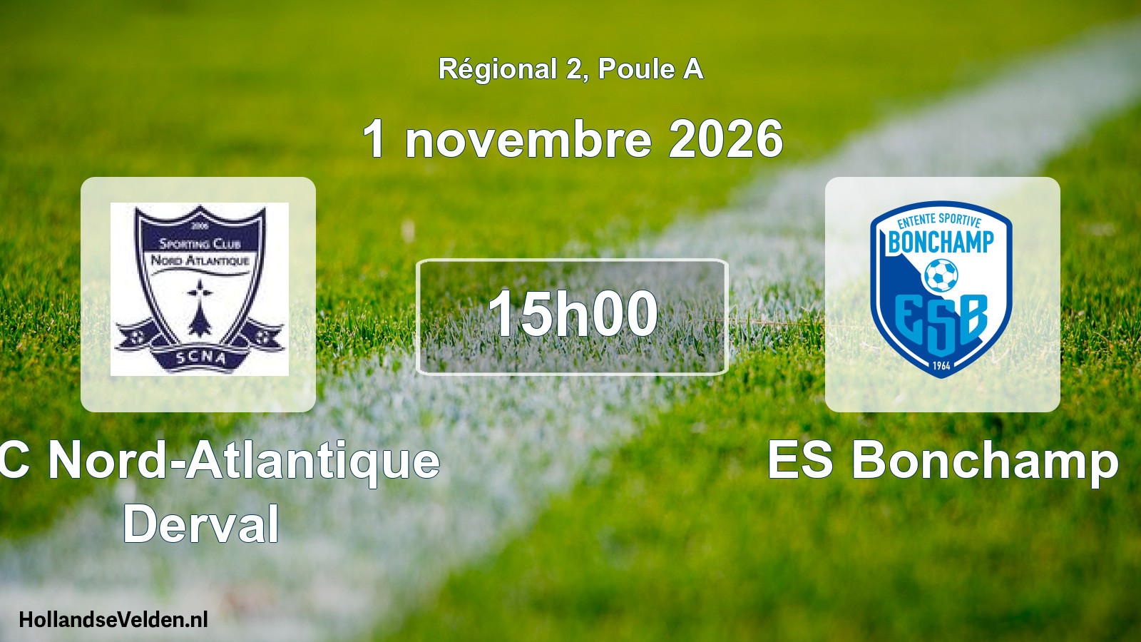 Match programmé: SC Nord-Atlantique Derval - ES Bonchamp (1 novembre 2026)