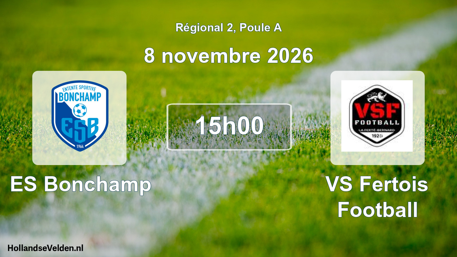Scheduled Match: ES Bonchamp - VS Fertois Football (8 November 2026)