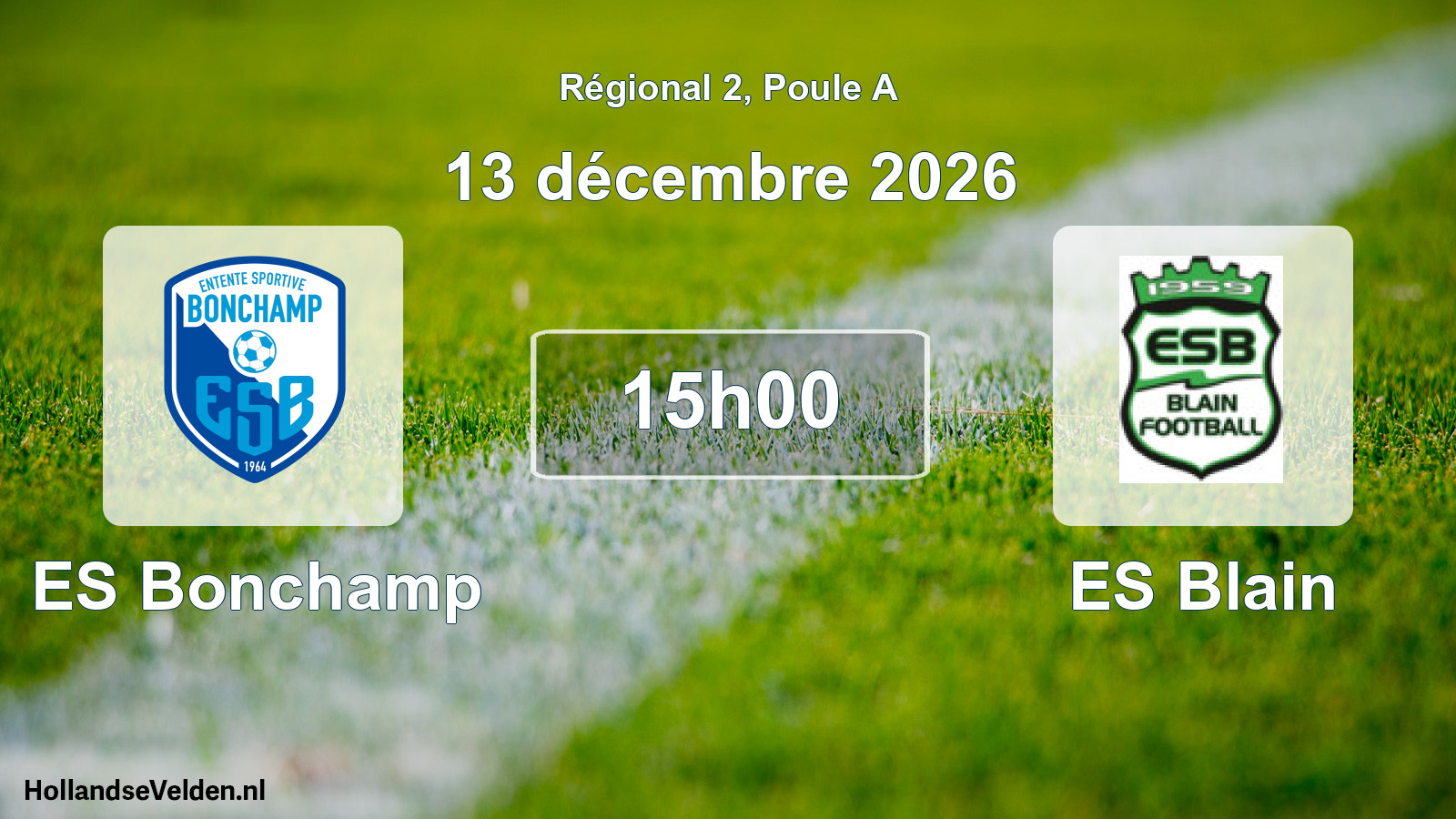 Scheduled Match: ES Bonchamp - ES Blain (13 December 2026)