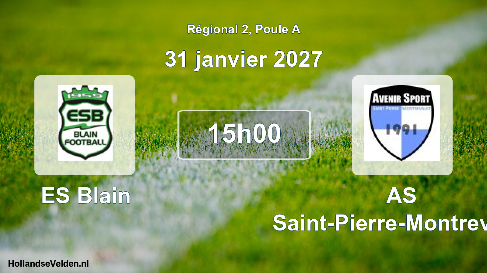 Scheduled Match: ES Blain - AS Saint-Pierre-Montrevault (31 January 2027)