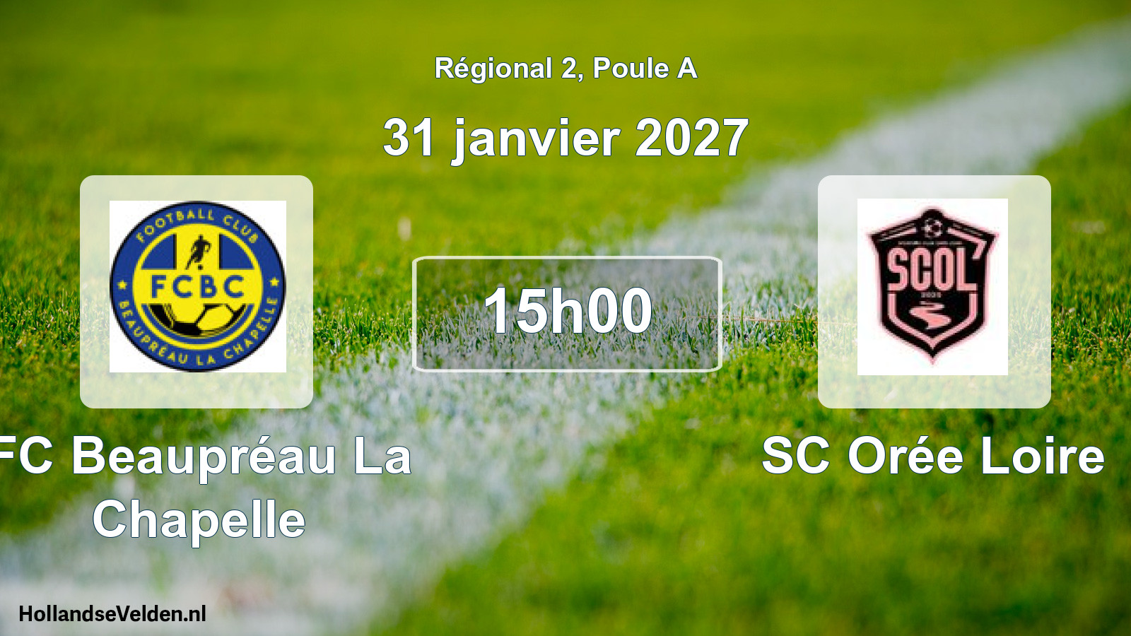 Scheduled Match: FC Beaupréau La Chapelle - SC Orée Loire (31 January 2027)