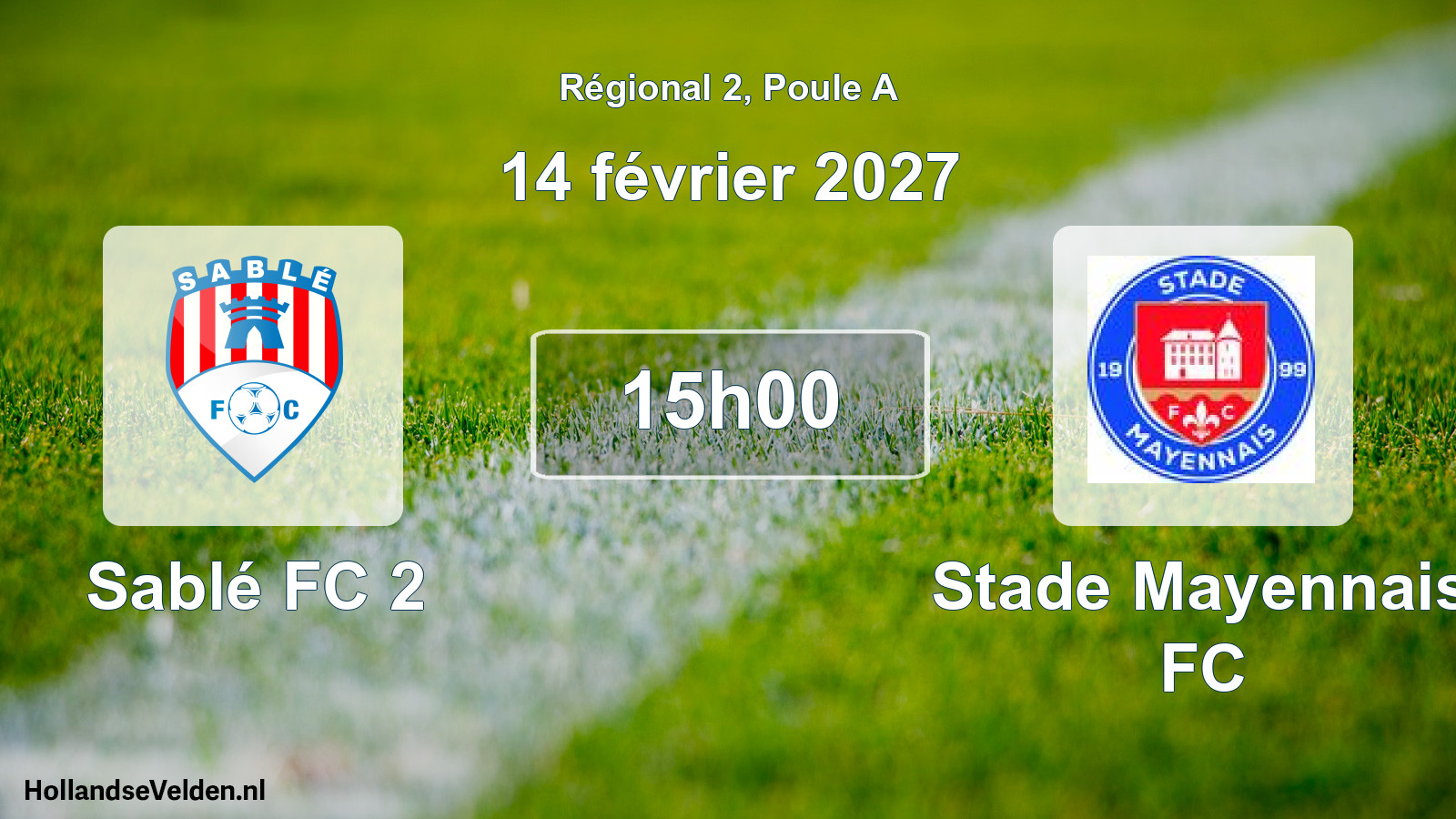 Scheduled Match: Sablé FC 2 - Stade Mayennais FC (14 February 2027)