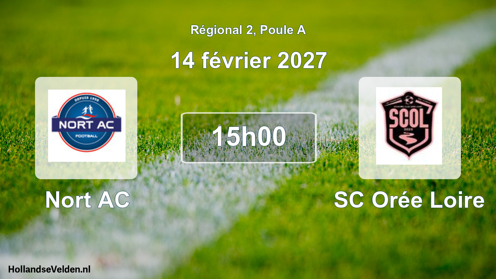 Match programmé: Nort AC - SC Orée Loire (14 février 2027)