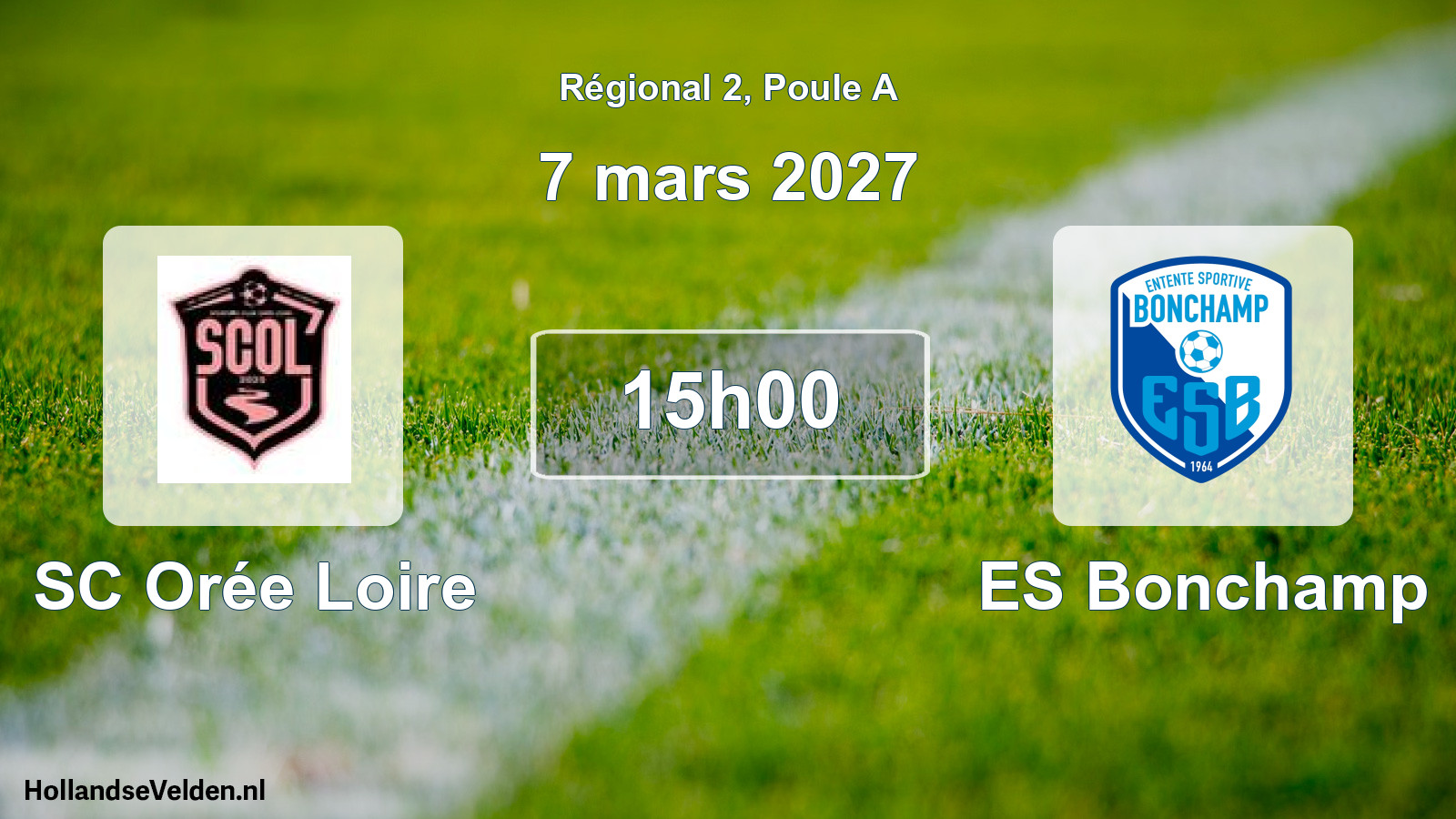 Match programmé: SC Orée Loire - ES Bonchamp (7 mars 2027)