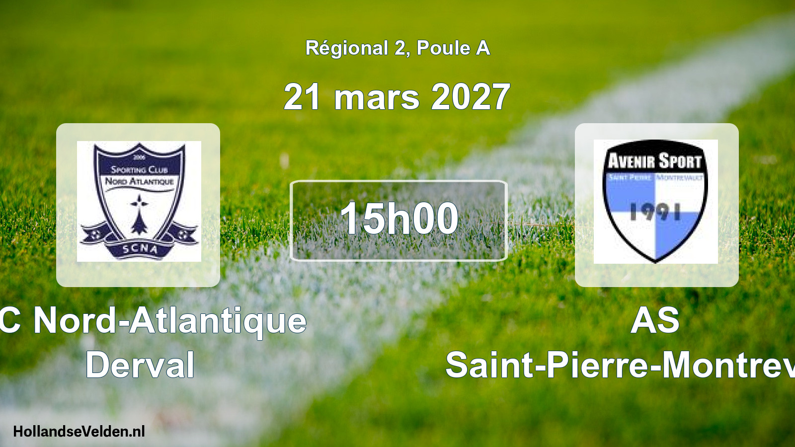 Scheduled Match: SC Nord-Atlantique Derval - AS Saint-Pierre-Montrevault (21 March 2027)