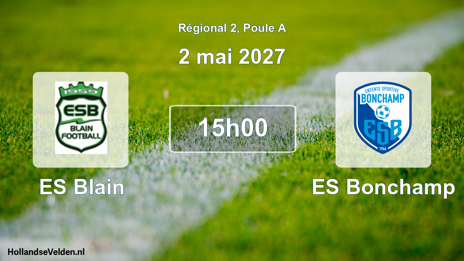Match programmé: ES Blain - ES Bonchamp (2 mai 2027)