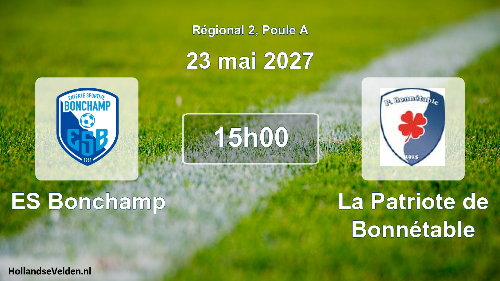 Geplande wedstrijd: ES Bonchamp - La Patriote de Bonnétable (23 mei 2027)