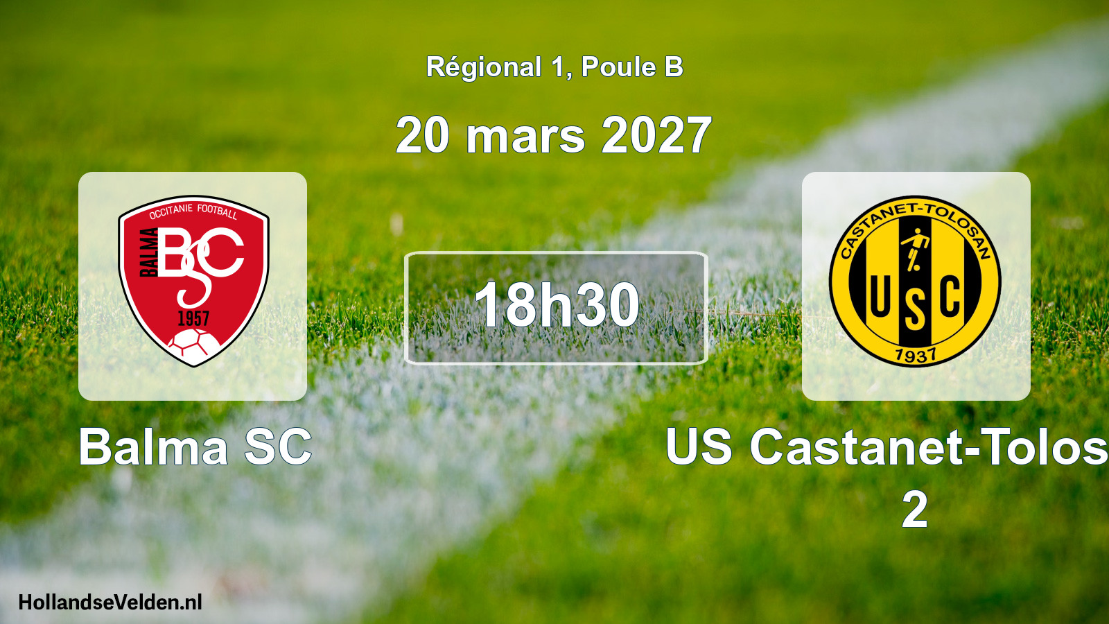 Match programmé: Balma SC - US Castanet-Tolosan 2 (20 mars 2027)