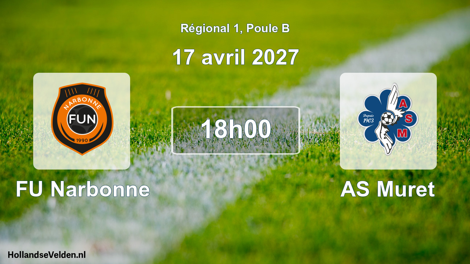 Match programmé: FU Narbonne - AS Muret (17 avril 2027)