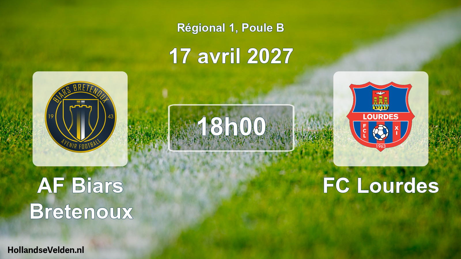Match programmé: AF Biars Bretenoux - FC Lourdes (17 avril 2027)