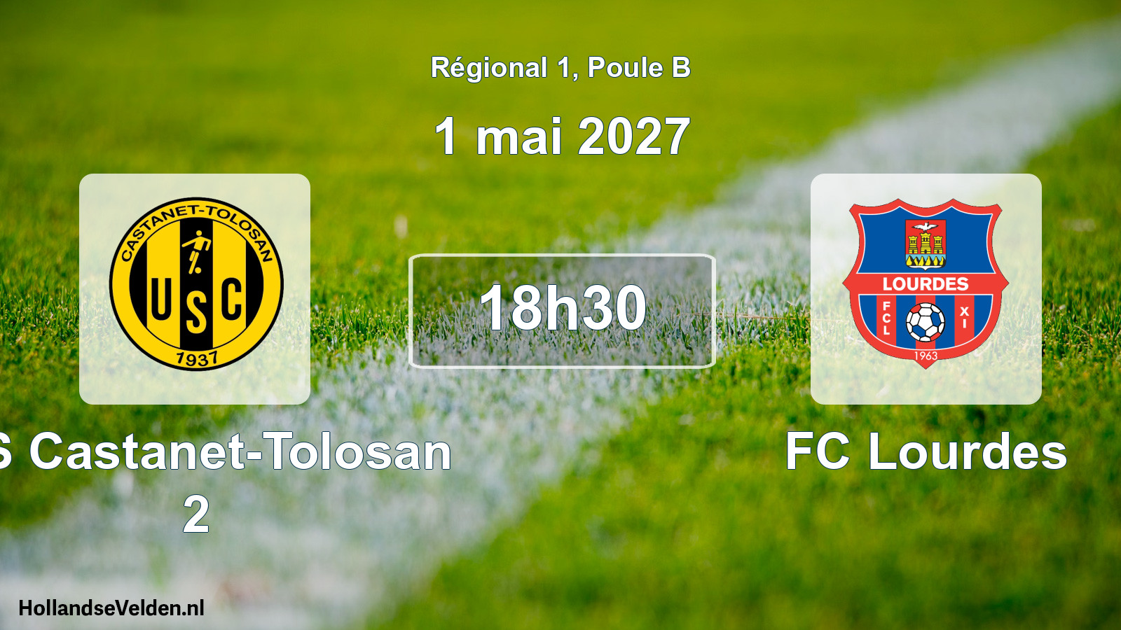 Match programmé: US Castanet-Tolosan 2 - FC Lourdes (1 mai 2027)