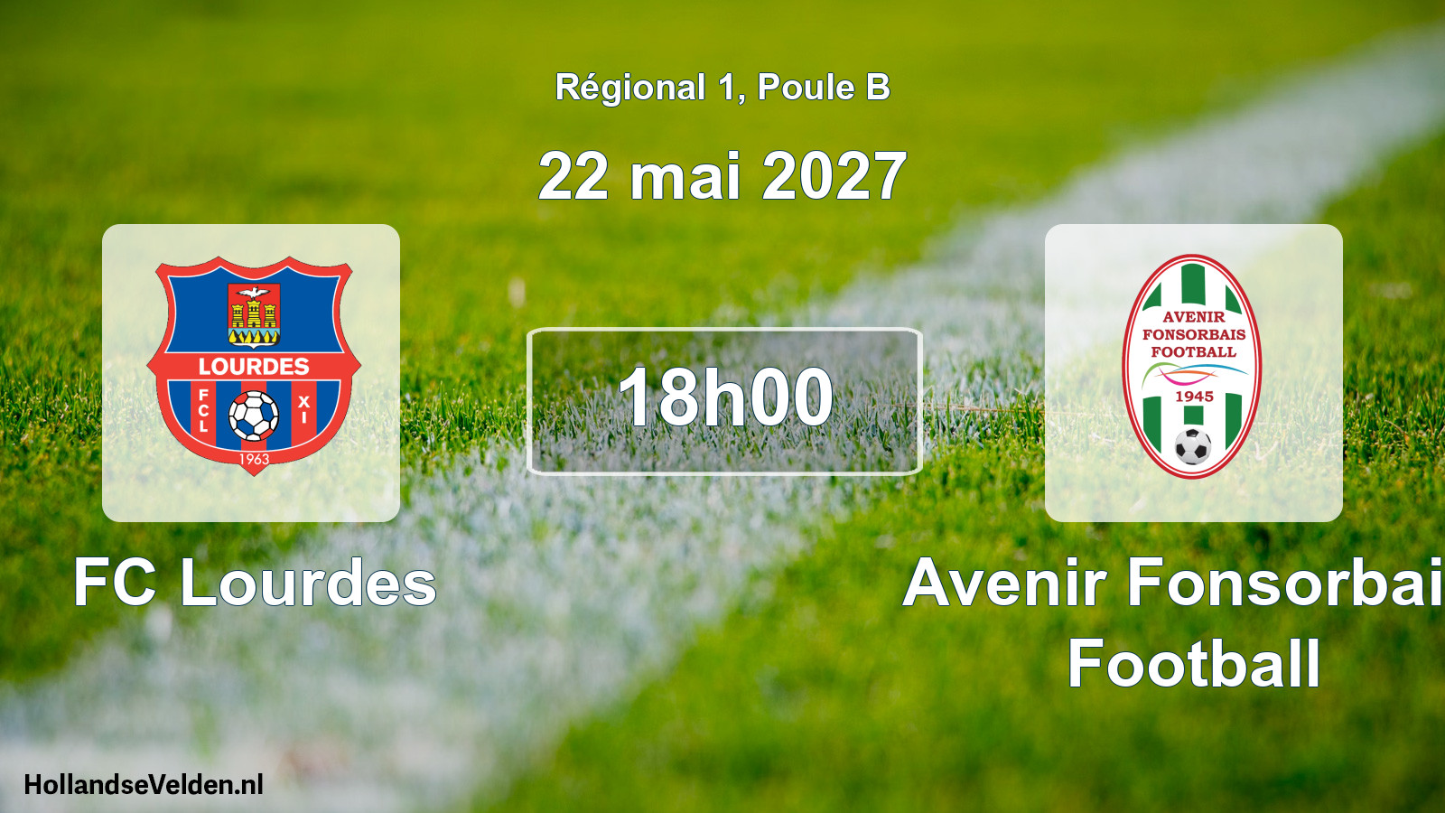 Match programmé: FC Lourdes - Avenir Fonsorbais Football (22 mai 2027)