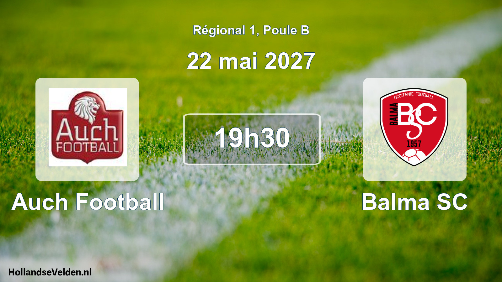Match programmé: Auch Football - Balma SC (22 mai 2027)
