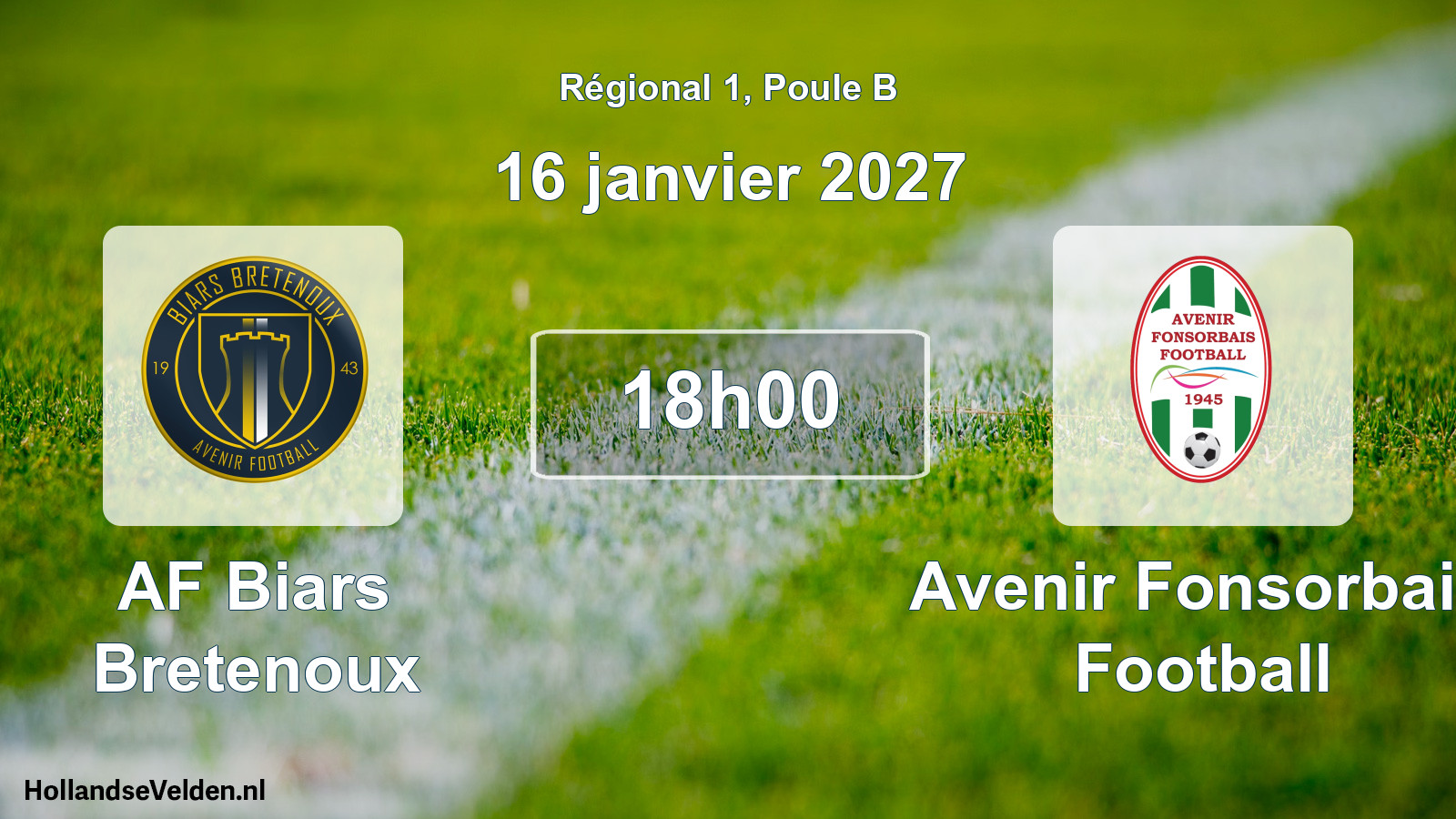 Scheduled Match: AF Biars Bretenoux - Avenir Fonsorbais Football (16 January 2027)