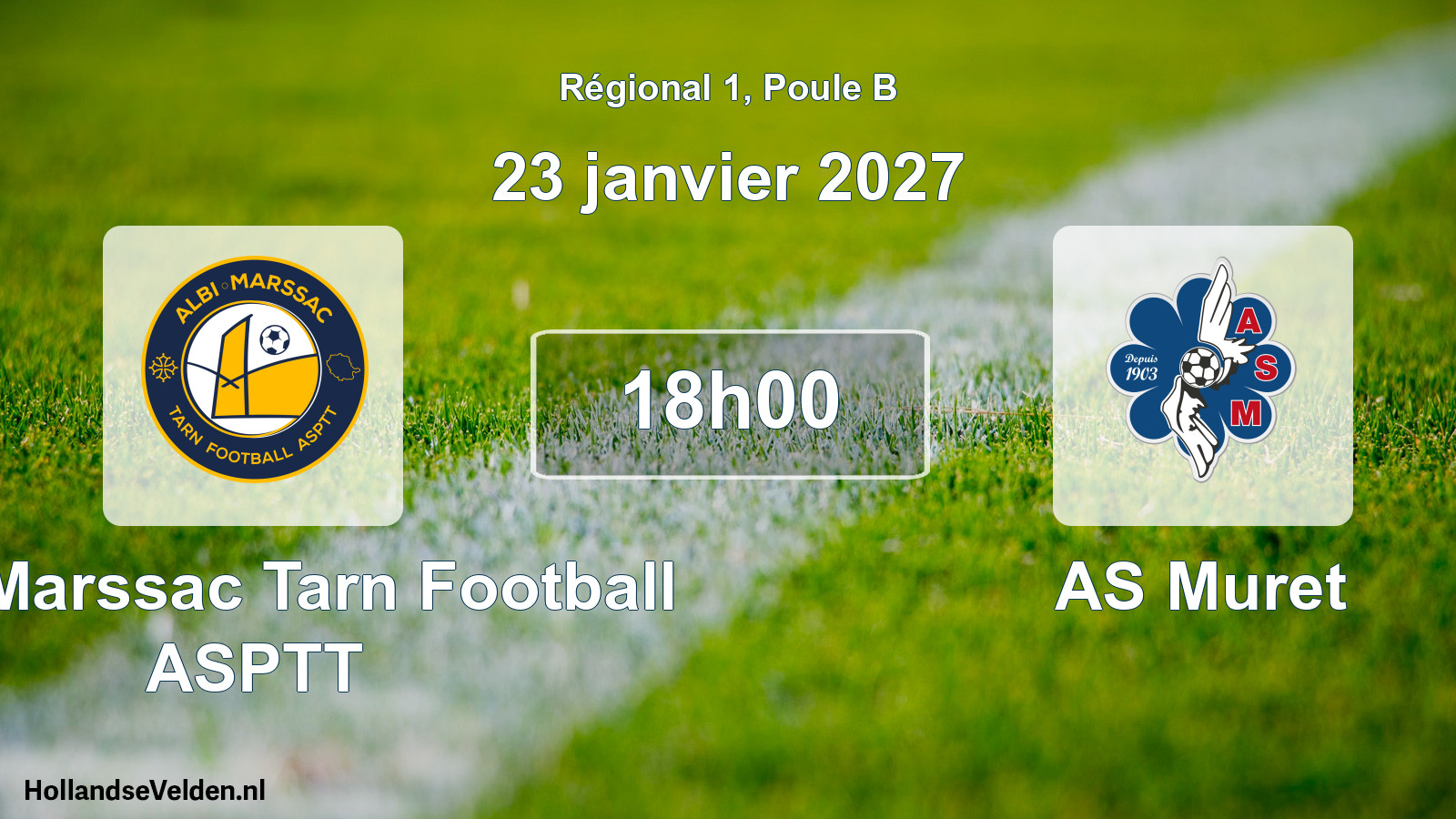 Match programmé: Albi Marssac Tarn Football ASPTT - AS Muret (23 janvier 2027)