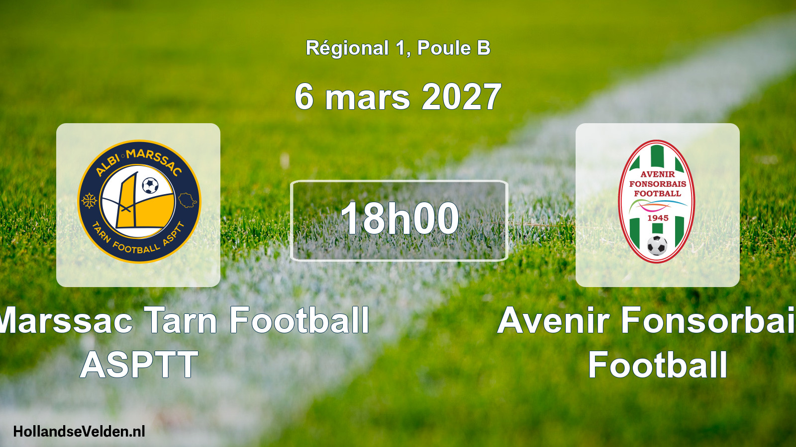 Match programmé: Albi Marssac Tarn Football ASPTT - Avenir Fonsorbais Football (6 mars 2027)