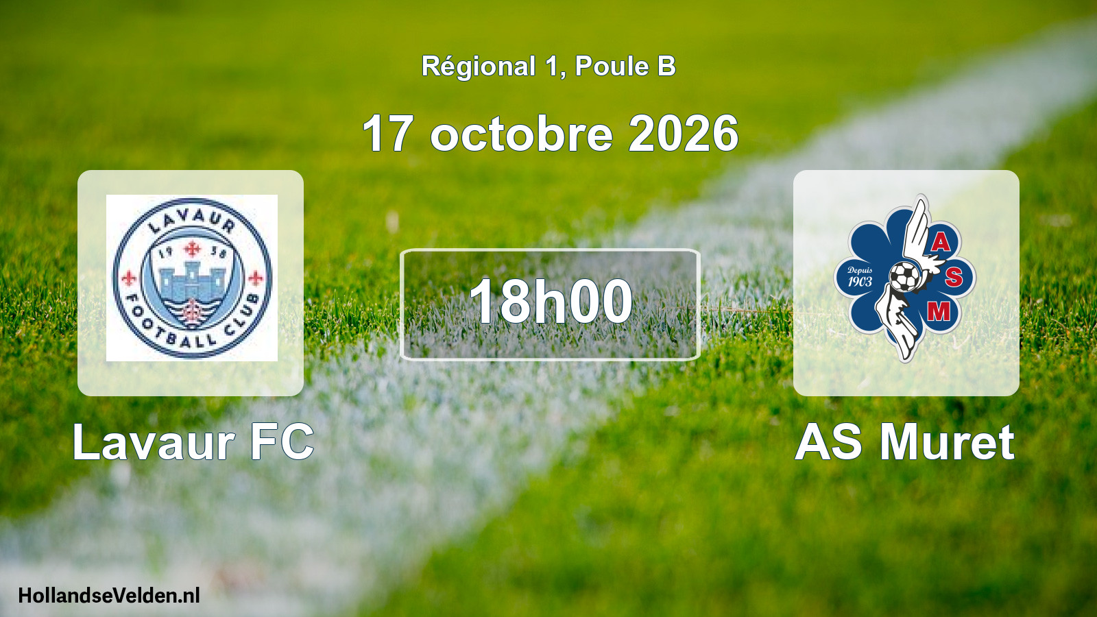 Match programmé: Lavaur FC - AS Muret (17 octobre 2026)