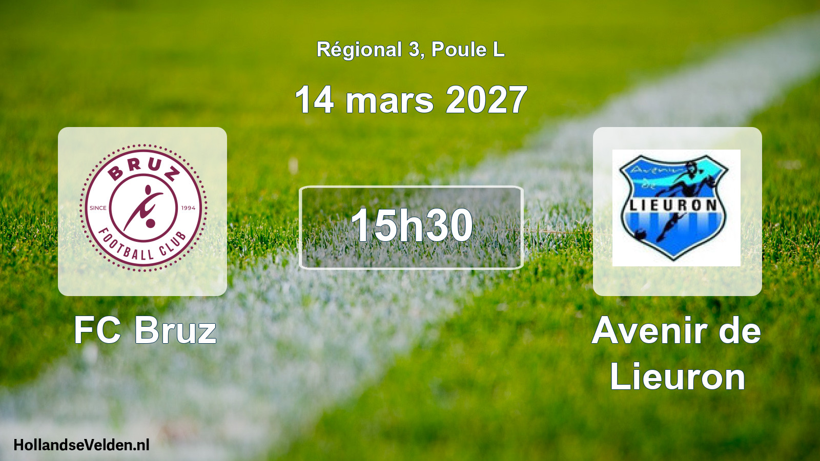 Match programmé: FC Bruz - Avenir de Lieuron (14 mars 2027)