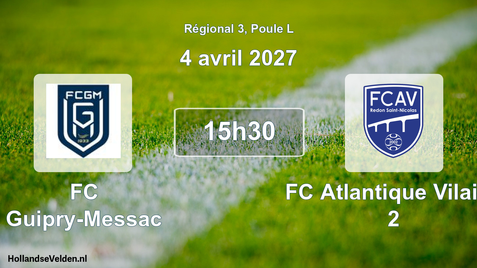 Scheduled Match: FC Guipry-Messac - FC Atlantique Vilaine 2 (4 April 2027)