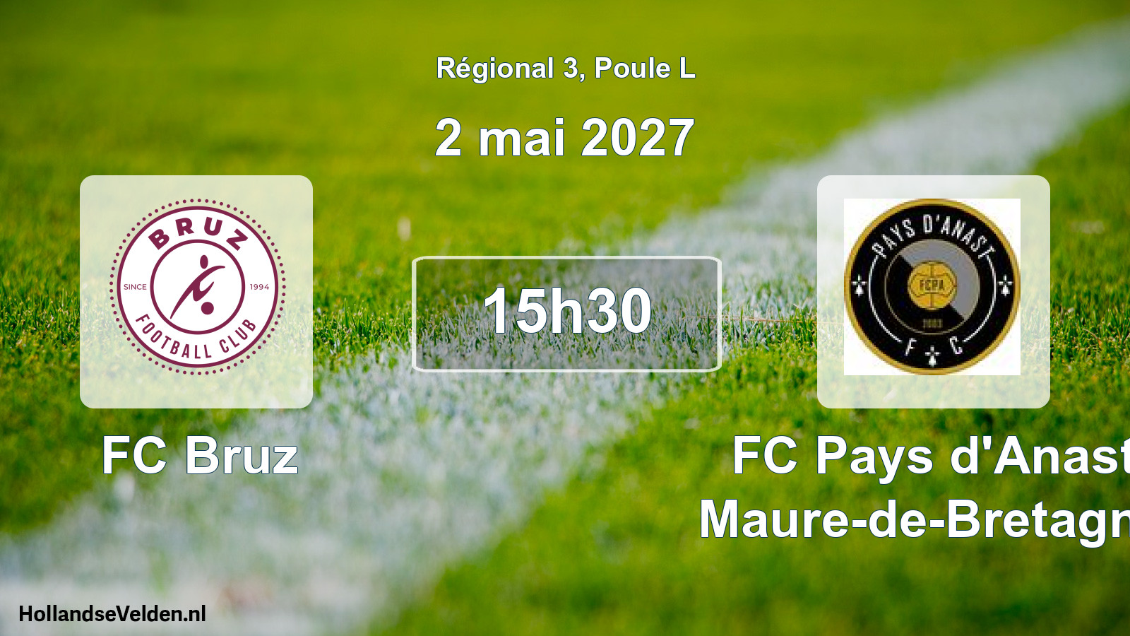 Scheduled Match: FC Bruz - FC Pays d'Anast Maure-de-Bretagne (2 May 2027)