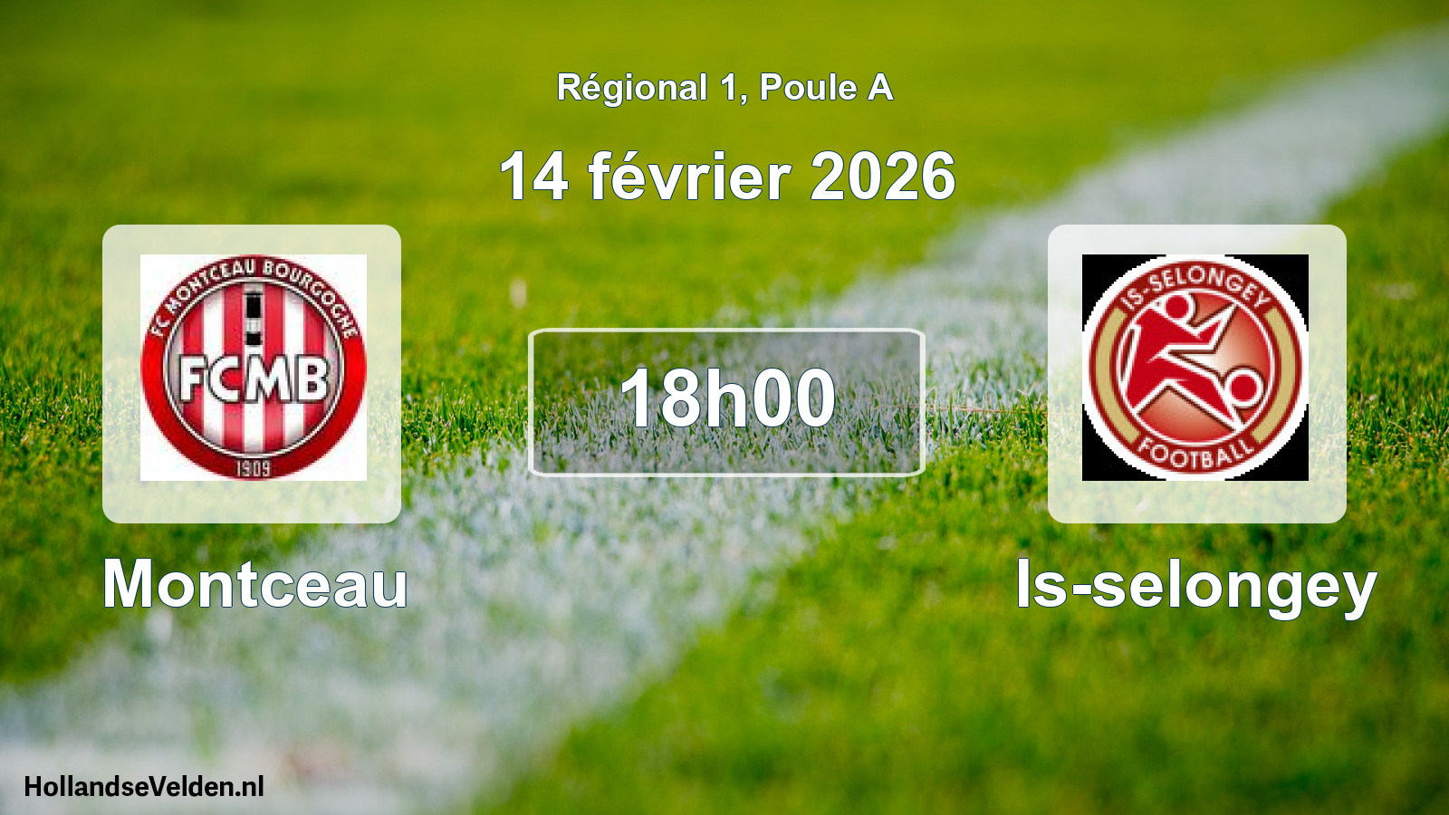 Scheduled Match: Montceau - Is-selongey (14 February 2026)