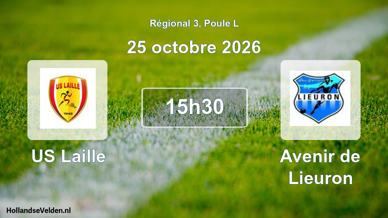 Scheduled Match: US Laille - Avenir de Lieuron (25 October 2026)
