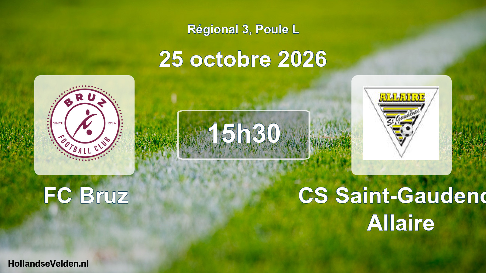 Scheduled Match: FC Bruz - CS Saint-Gaudence Allaire (25 October 2026)