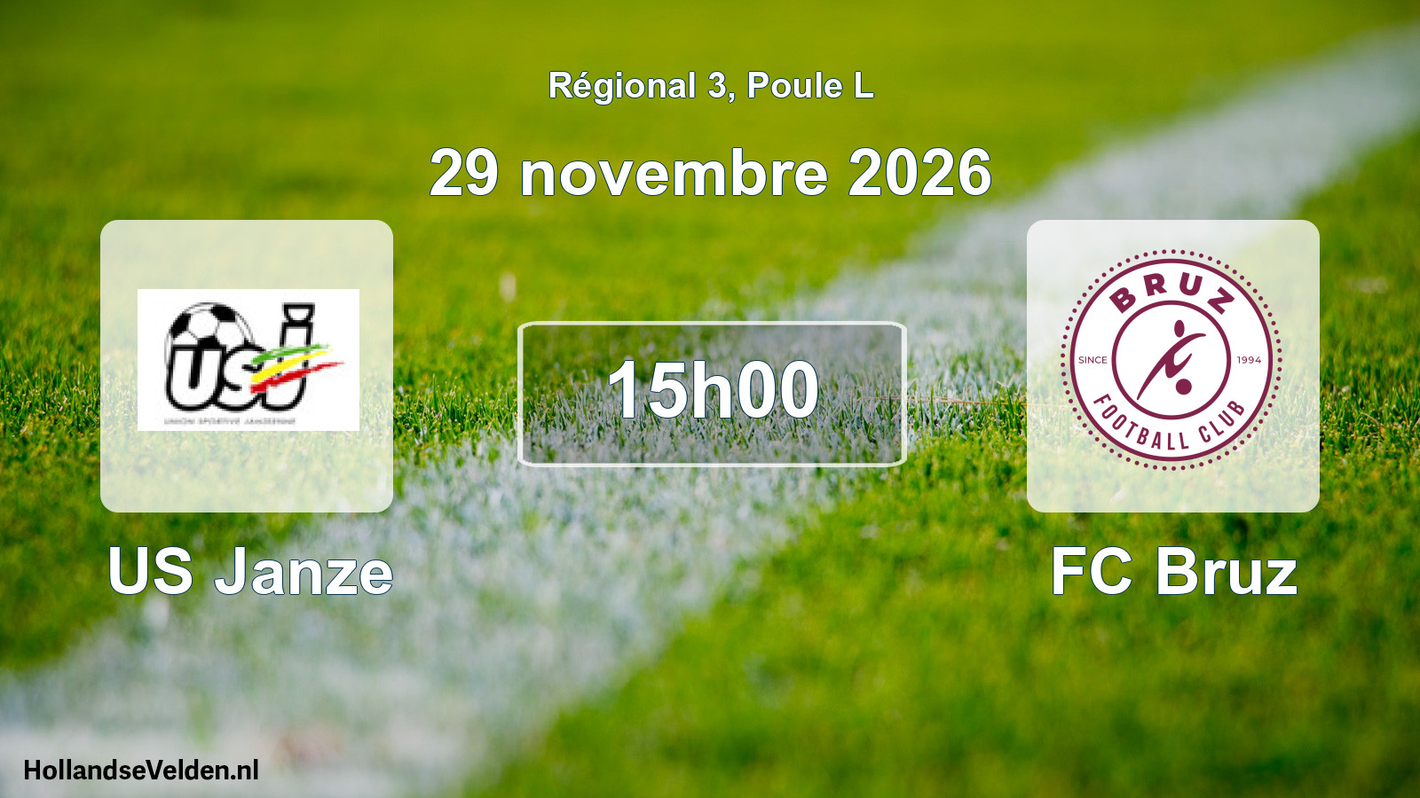 Scheduled Match: US Janze - FC Bruz (29 November 2026)