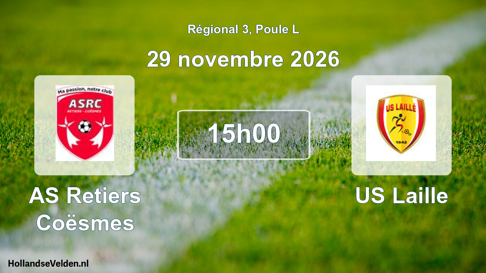 Scheduled Match: AS Retiers Coësmes - US Laille (29 November 2026)