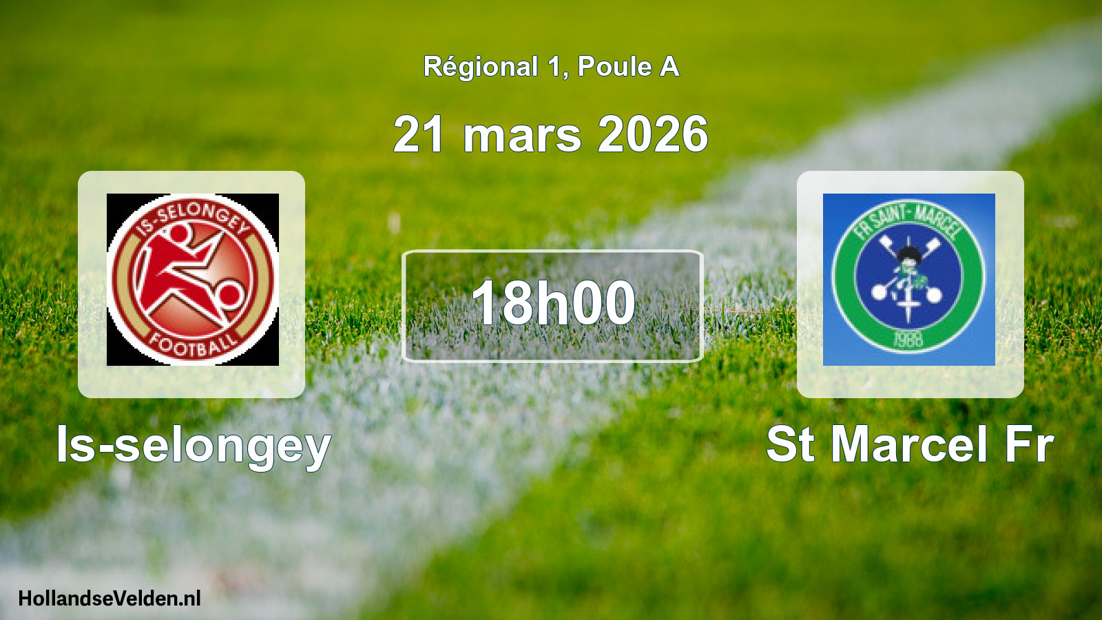 Scheduled Match: Is-selongey - St Marcel Fr (21 March 2026)
