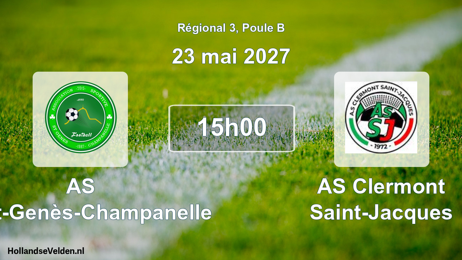 Scheduled Match: AS Saint-Genès-Champanelle - AS Clermont Saint-Jacques (23 May 2027)