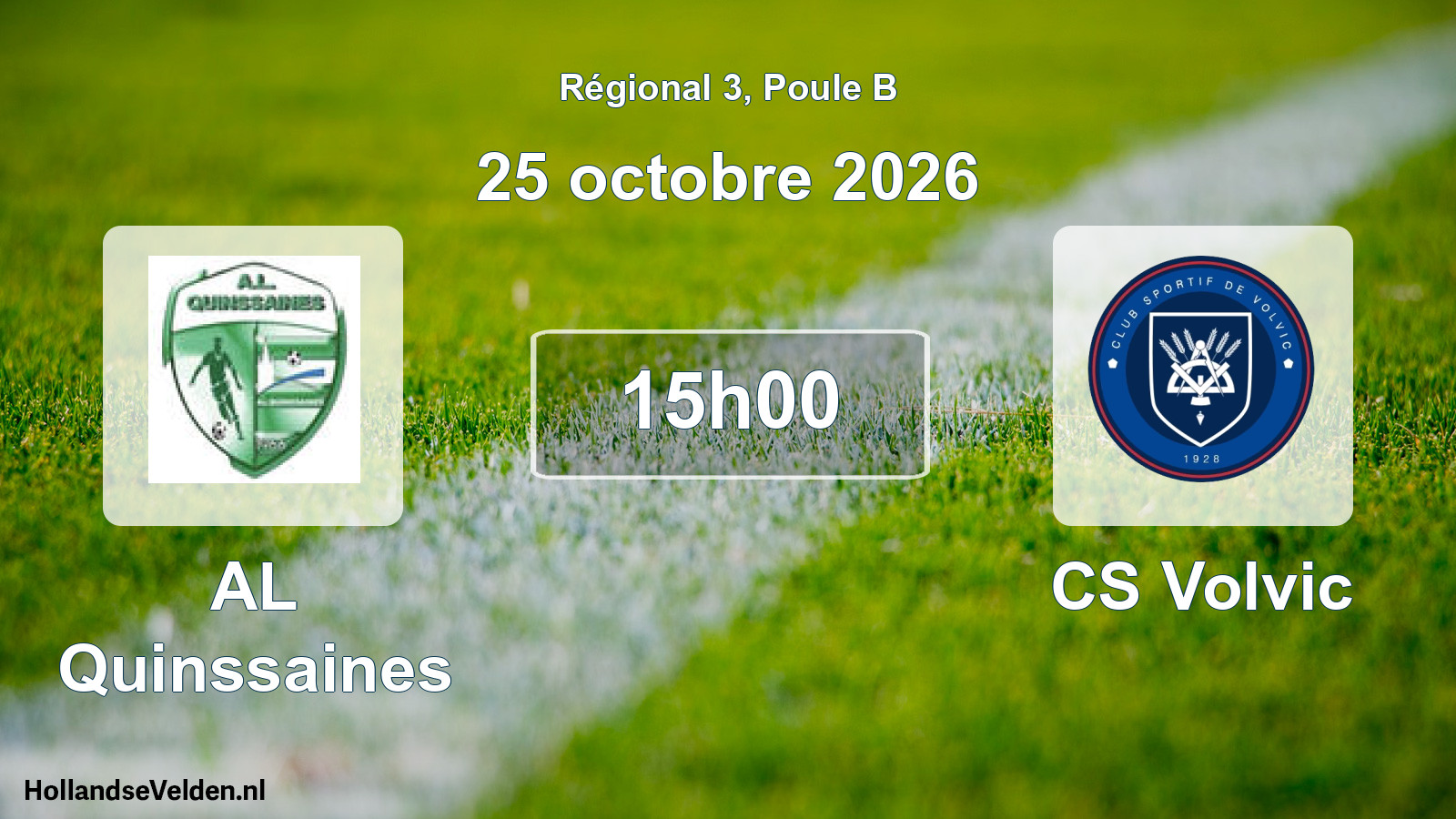 Scheduled Match: AL Quinssaines - CS Volvic (25 October 2026)