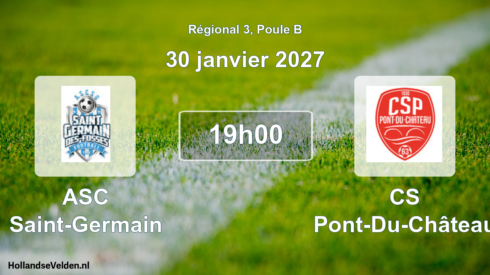 Match programmé: ASC Saint-Germain - CS Pont-Du-Château (30 janvier 2027)