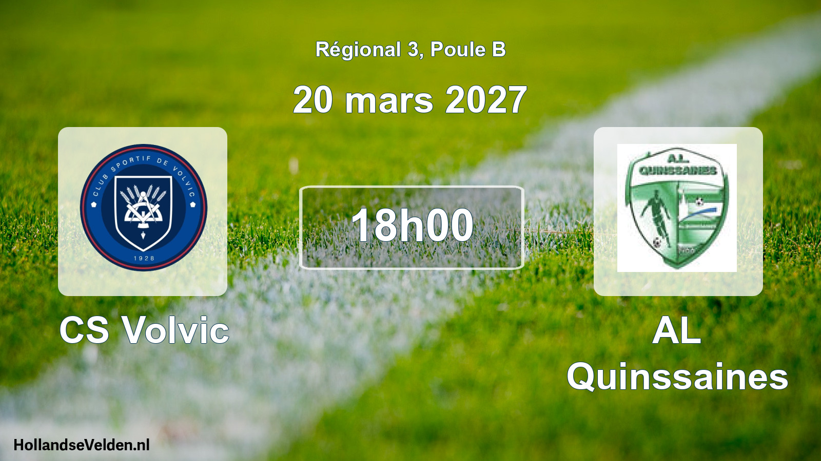 Match programmé: CS Volvic - AL Quinssaines (20 mars 2027)