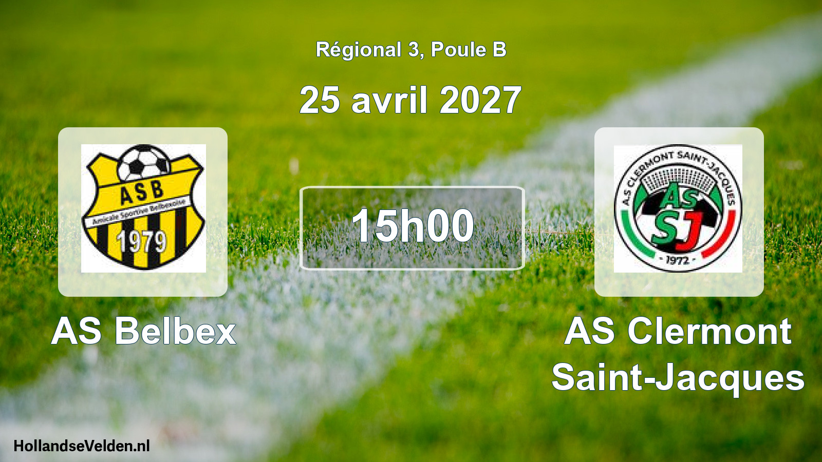 Scheduled Match: AS Belbex - AS Clermont Saint-Jacques (25 April 2027)