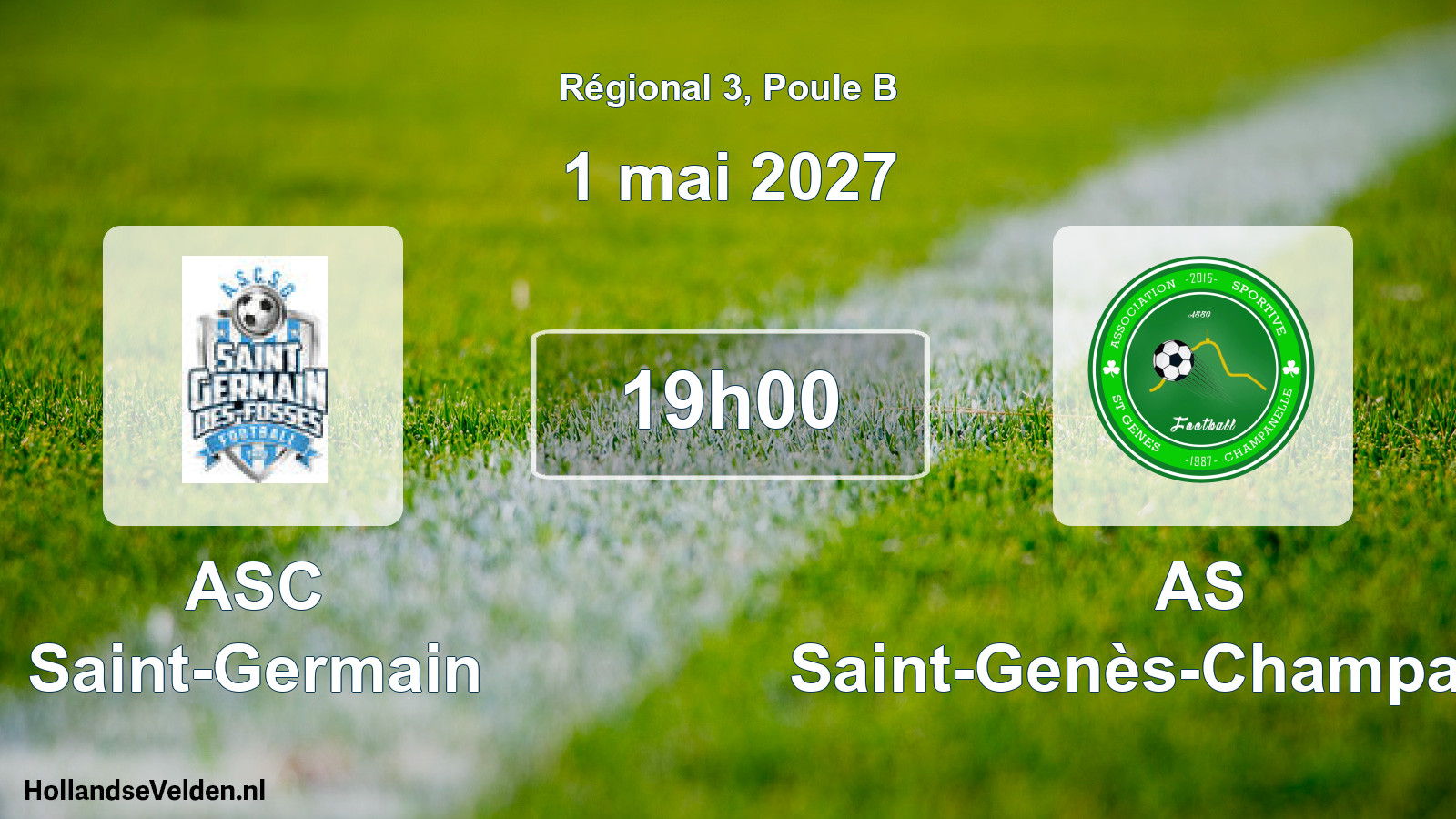 Match programmé: ASC Saint-Germain - AS Saint-Genès-Champanelle (1 mai 2027)