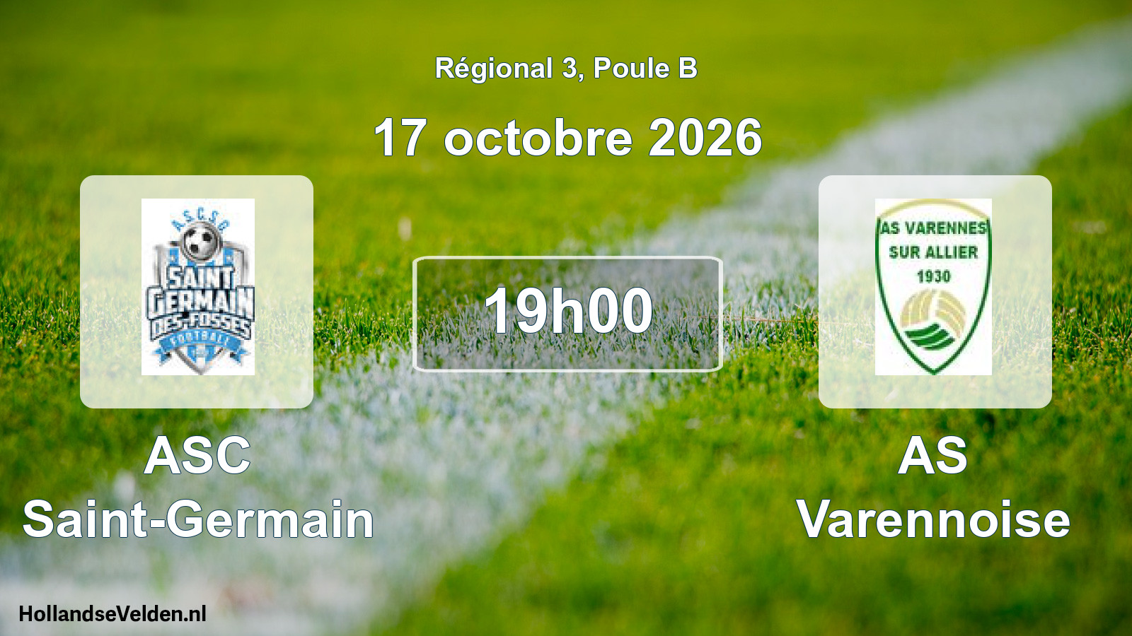 Scheduled Match: ASC Saint-Germain - AS Varennoise (17 October 2026)