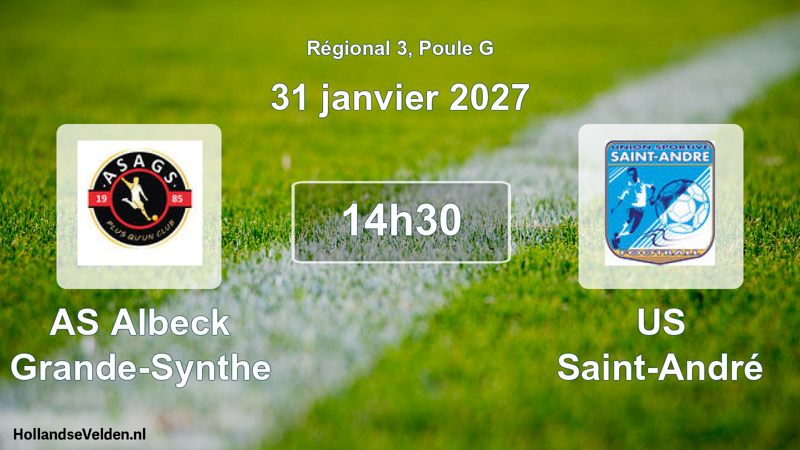 Scheduled Match: AS Albeck Grande-Synthe - US Saint-André (31 January 2027)