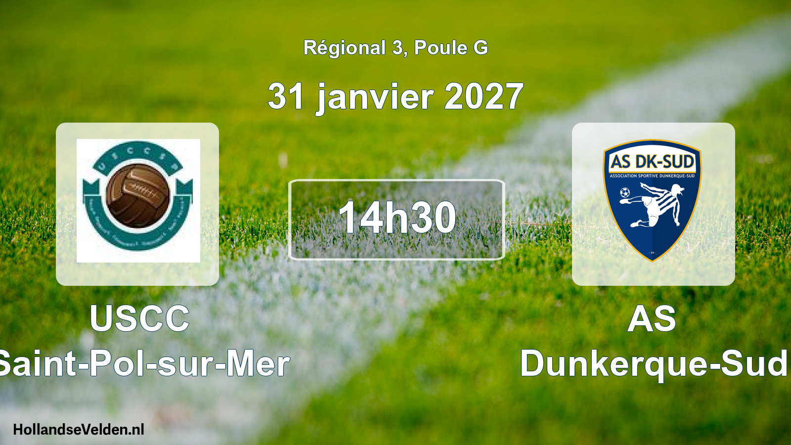 Scheduled Match: USCC Saint-Pol-sur-Mer - AS Dunkerque-Sud (31 January 2027)
