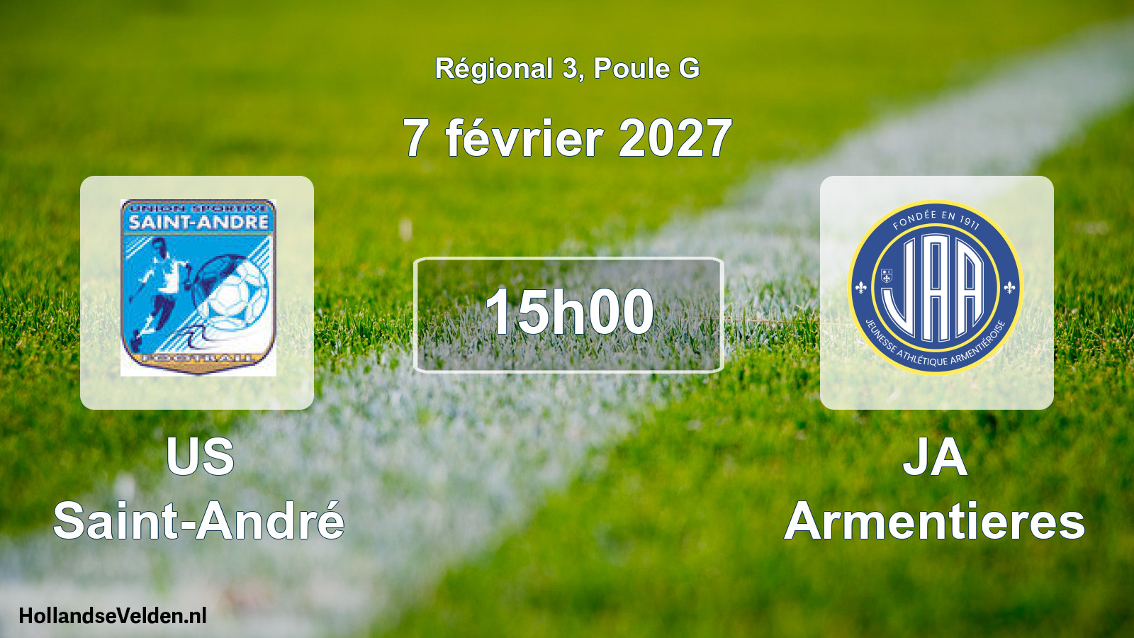 Scheduled Match: US Saint-André - JA Armentieres (7 February 2027)